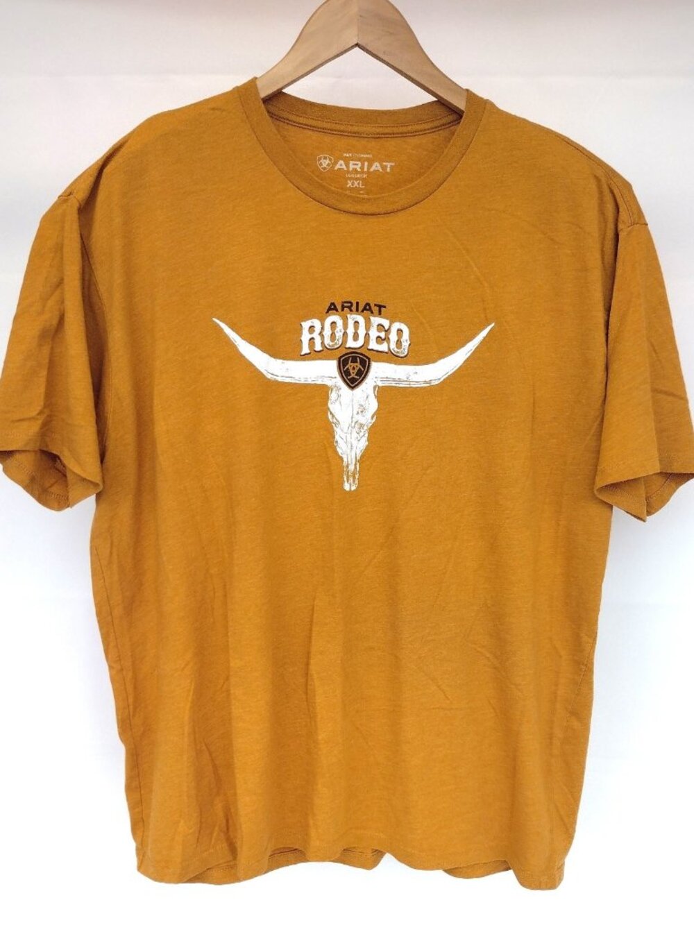 Ariat Rodeo Tee Mustard Yellow Men's XXL 2XL
